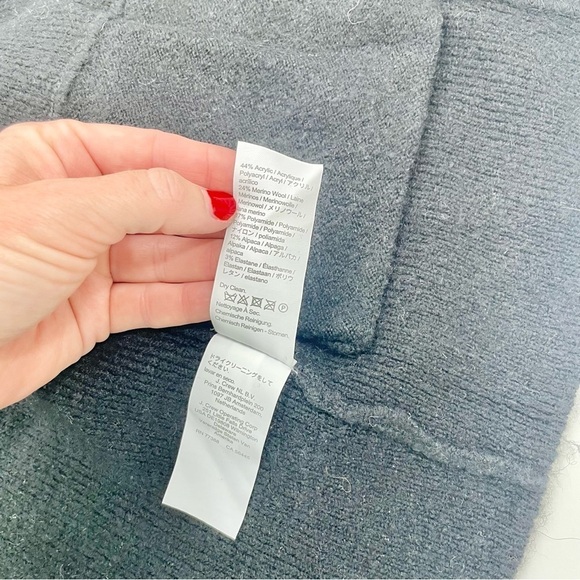 NWT J Crew Cocoon Alpaca Blend Black Longline Minimalist sweater-blazer BA551 - Picture 11 of 14
